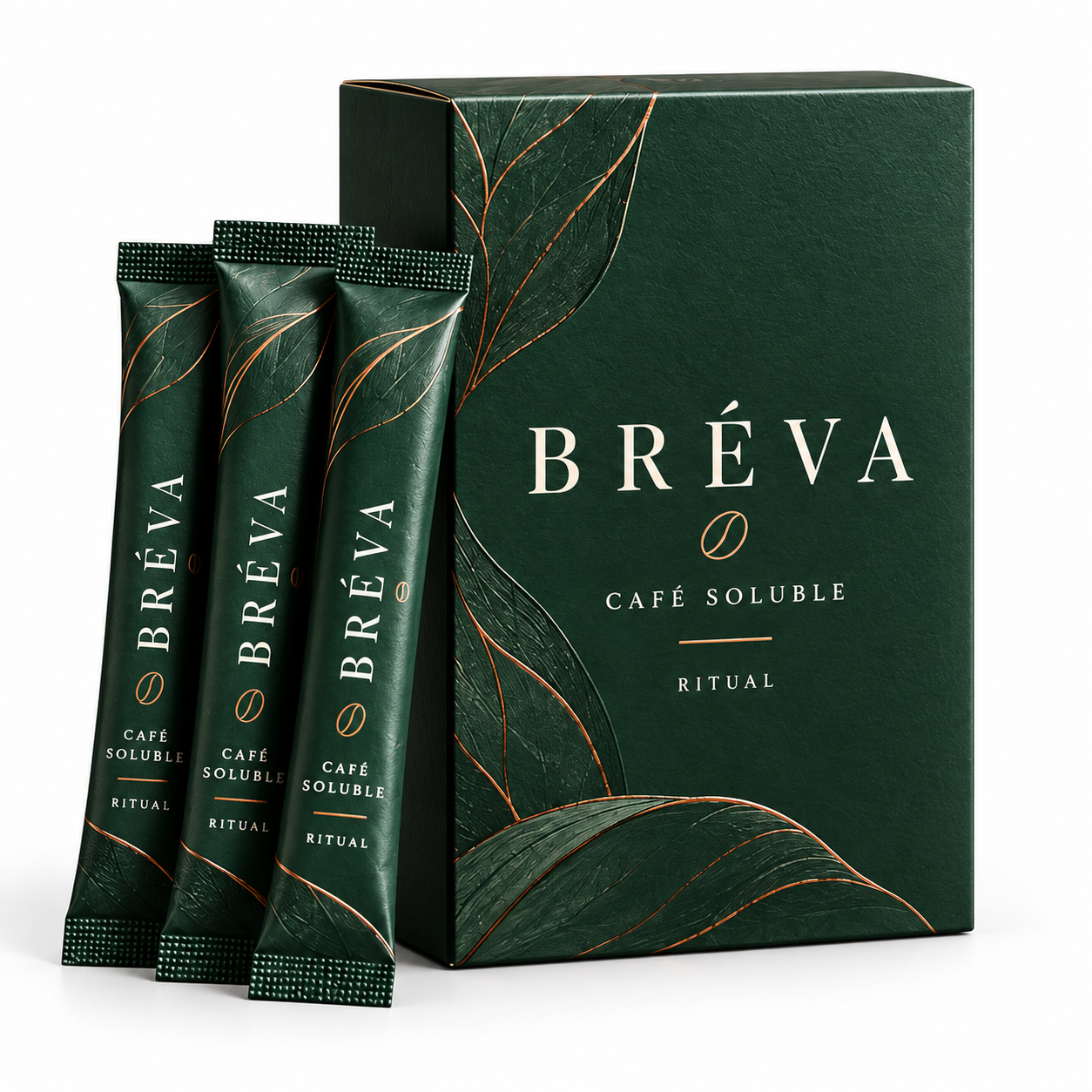 Caja BRÉVA Café Soluble Ritual con tres sobres